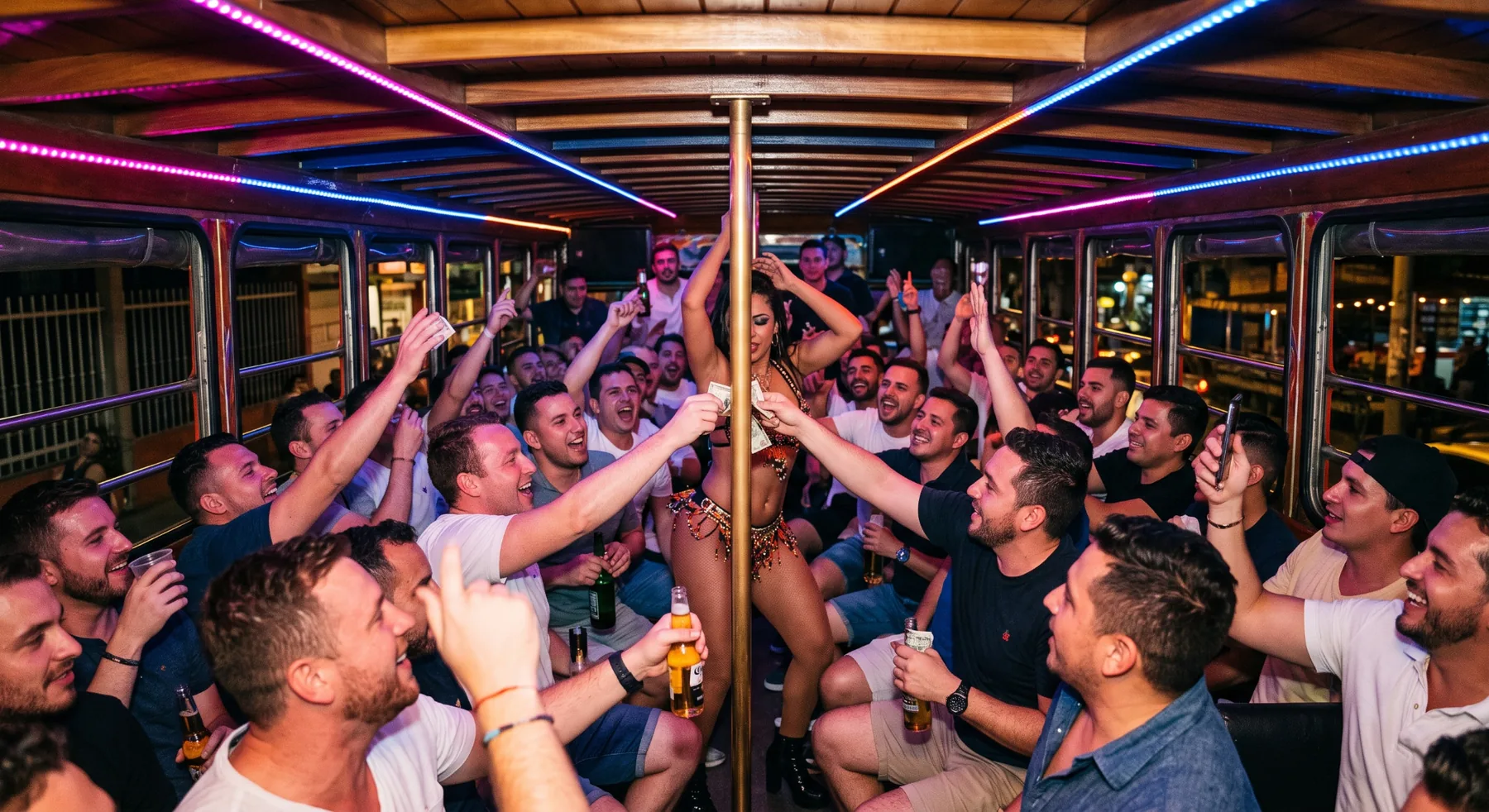 Full Medellín bachelor party chiva package